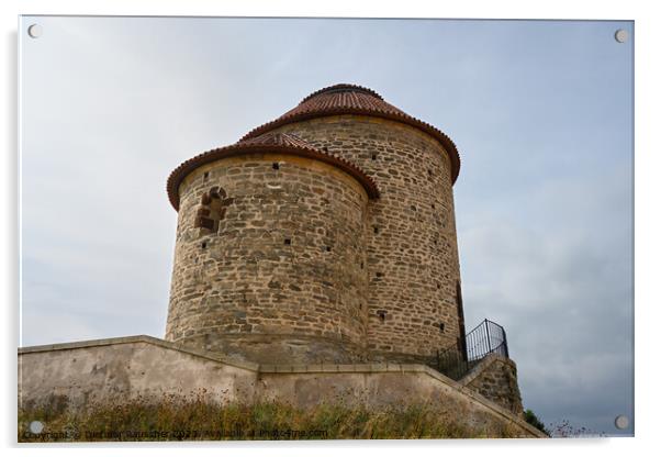 Rotunda of Saint Catherine  in Znojmo Castle Acrylic by Dietmar Rauscher