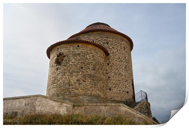 Rotunda of Saint Catherine  in Znojmo Castle Print by Dietmar Rauscher