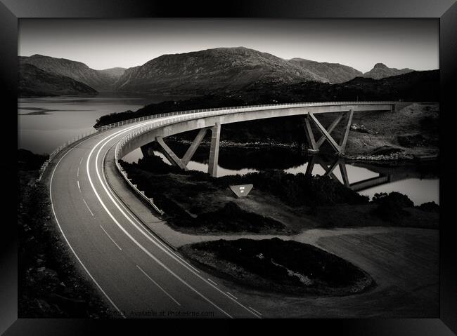 Kylesku Bridge Framed Print by Dave Bowman