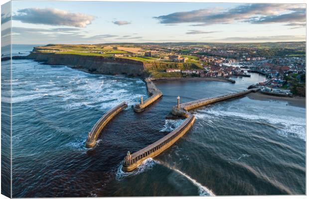 A View of Whitby Canvas Print by Apollo Aerial Photography