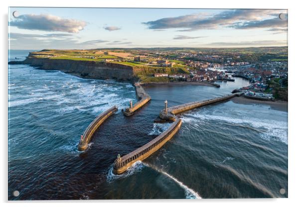 A View of Whitby Acrylic by Apollo Aerial Photography