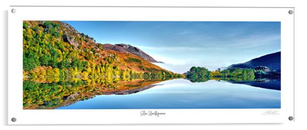 Glen Strathfarrar in autumn panoramic Acrylic by JC studios LRPS ARPS