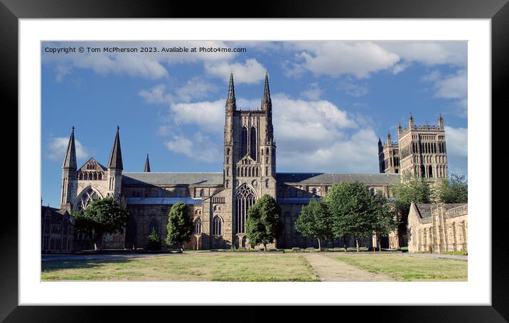 Durham Cathedral  Framed Mounted Print by Tom McPherson