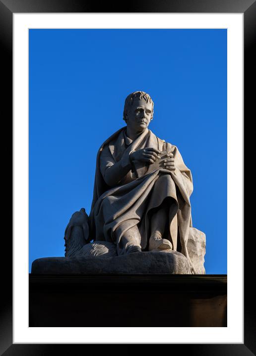 Sir Walter Scott Statue In Edinburgh Framed Mounted Print by Artur Bogacki