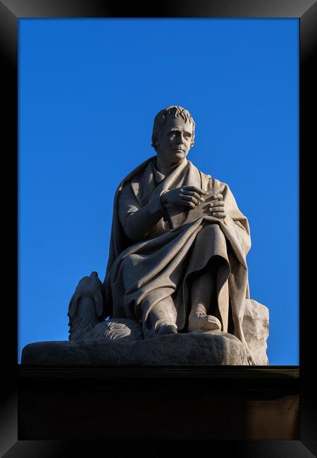 Sir Walter Scott Statue In Edinburgh Framed Print by Artur Bogacki