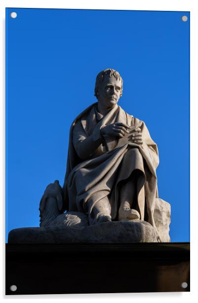 Sir Walter Scott Statue In Edinburgh Acrylic by Artur Bogacki