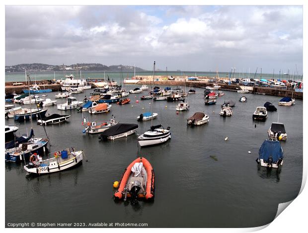 View Over the Harbour Print by Stephen Hamer
