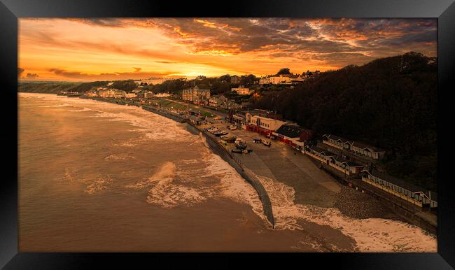 Filey Sunset Yorkshire Coast Framed Print by Tim Hill