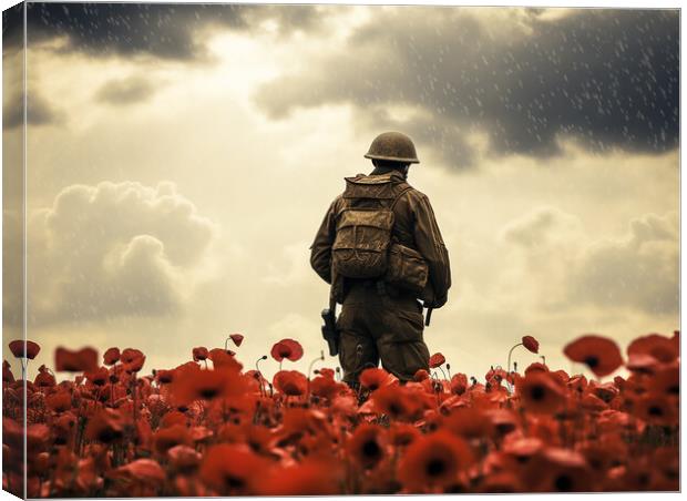 Lest We Forget Canvas Print by Steve Smith