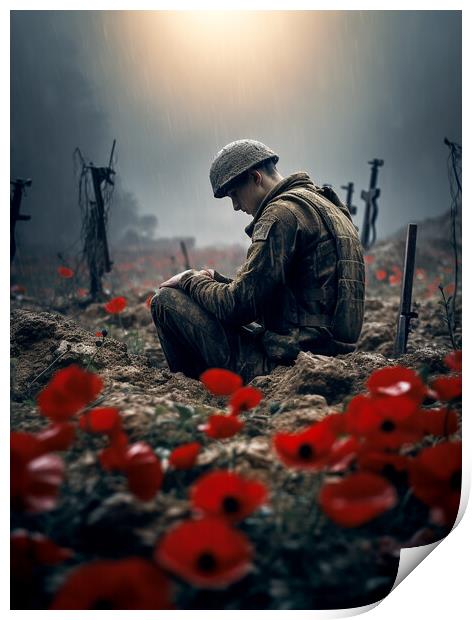 Lest We Forget Print by Steve Smith