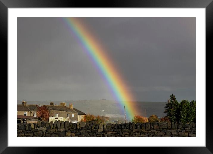 Rainbow over Norland Framed Mounted Print by Glen Allen