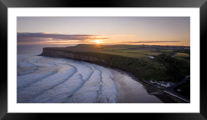 Satburn by the Sea Framed Mounted Print by Apollo Aerial Photography
