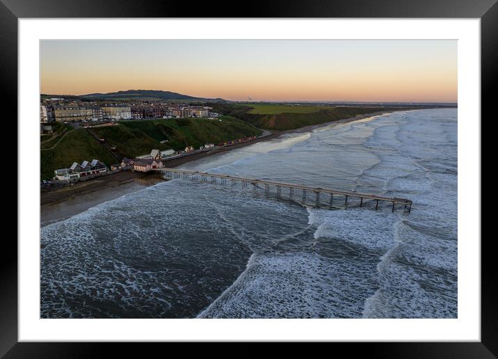 Saltburn by the Sea Pier Framed Mounted Print by Apollo Aerial Photography
