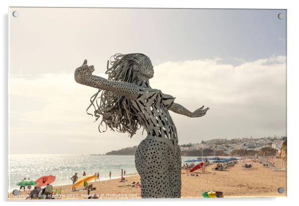 Albufeira Metal Mermaid Acrylic by Rob Hawkins