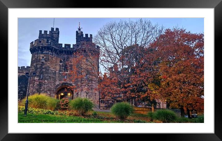 Lancaster Castle Autumn Framed Mounted Print by Michele Davis