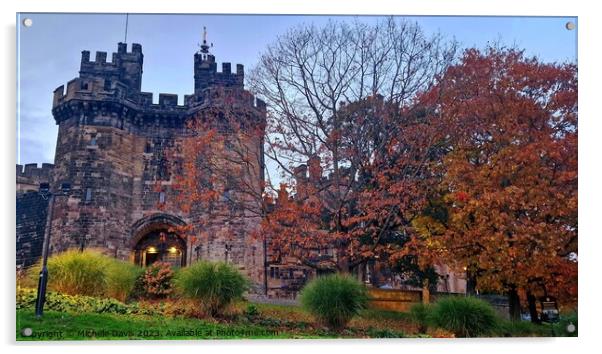 Lancaster Castle Autumn Acrylic by Michele Davis