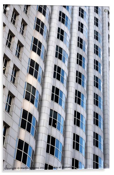 Office windows in San Francisco Acrylic by Martin Williams