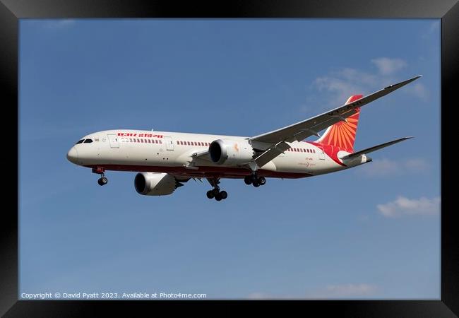 Air India Boeing 787-8     Framed Print by David Pyatt