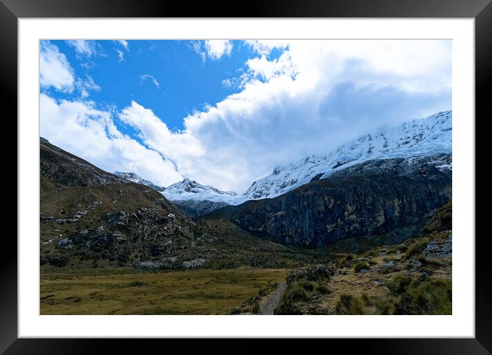 The trail to Laguna 69  Framed Mounted Print by Steve Painter