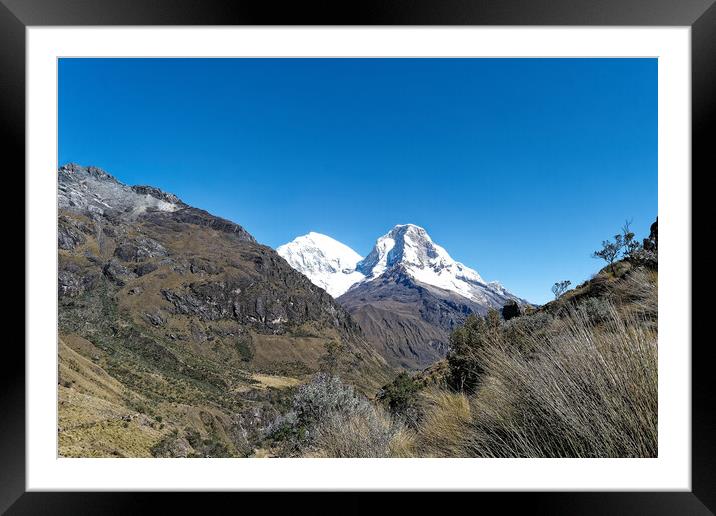 Beautiful Andes Mountain Framed Mounted Print by Steve Painter