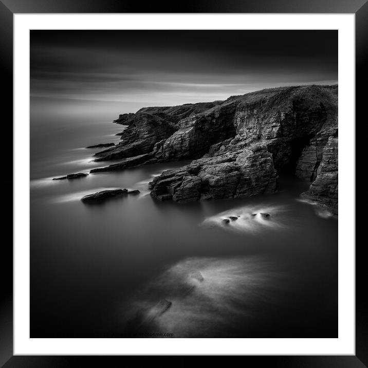 Arbroath Cliffs Framed Mounted Print by Dave Bowman