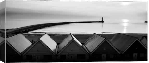 Roker Black and White Canvas Print by Tim Hill