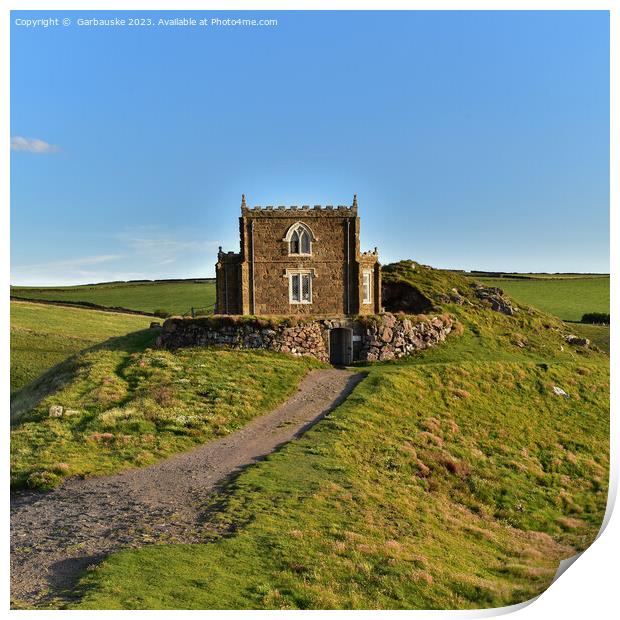 Doyden Castle, near Port Quin, North Cornwall Coas Print by  Garbauske