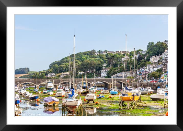 Looe Harbour and Bridge Framed Mounted Print by Phil Lane