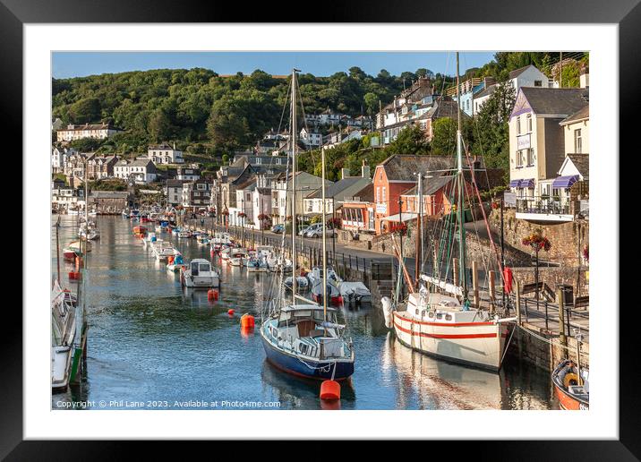 West Looe Harbour Framed Mounted Print by Phil Lane