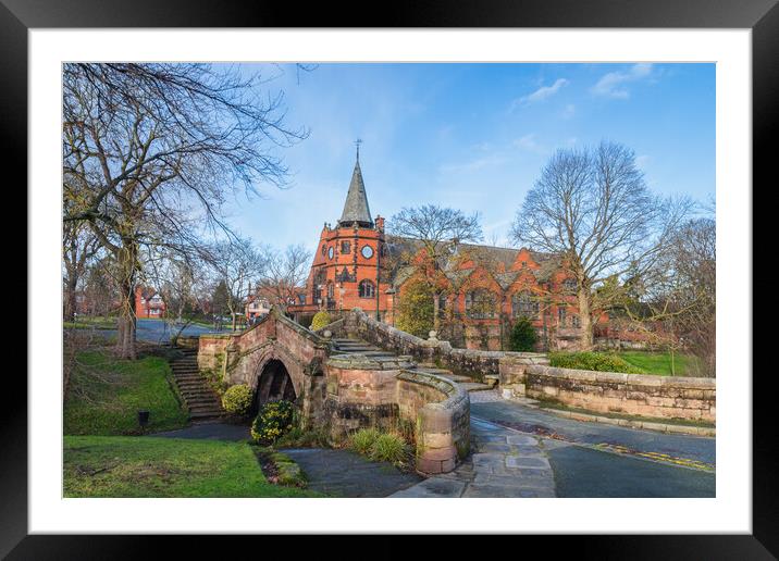 Port Sunlight Winter Framed Mounted Print by Liam Neon