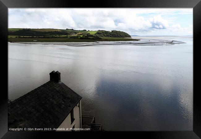 The Boat House Laugharne. Framed Print by Glyn Evans