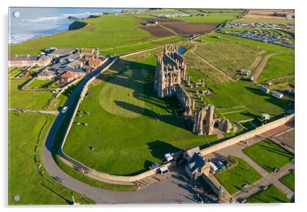 Whitby Abbey Acrylic by Apollo Aerial Photography
