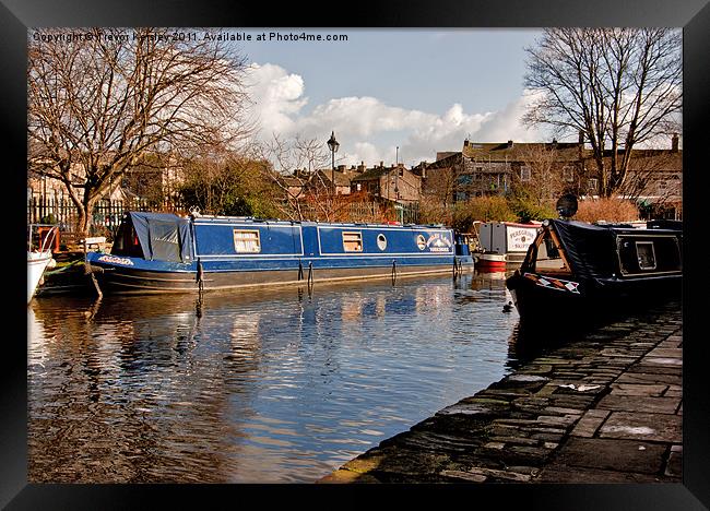 Along the Canal Framed Print by Trevor Kersley RIP