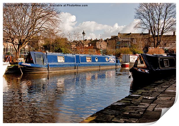 Along the Canal Print by Trevor Kersley RIP