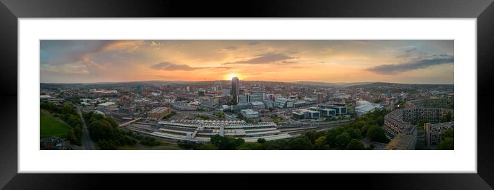 Sheffield Panorama Framed Mounted Print by Apollo Aerial Photography