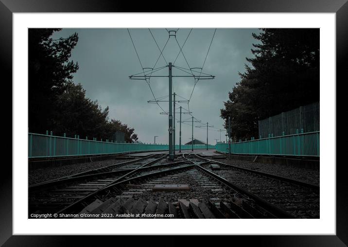 Down The Tracks Framed Mounted Print by Shannon O'connor