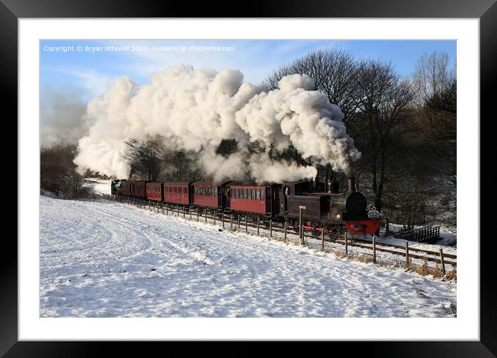 North Pole Express on the Tanfield Railway  Framed Mounted Print by Bryan Attewell