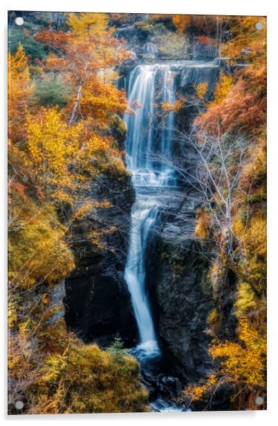 Victoria Falls near Loch Maree Acrylic by Derek Beattie