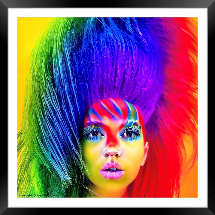 She’s A Rainbow  Framed Mounted Print by Zap Photos