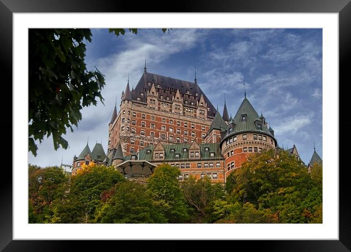 Château Frontenac, Quebec, Canada Framed Mounted Print by Martyn Arnold