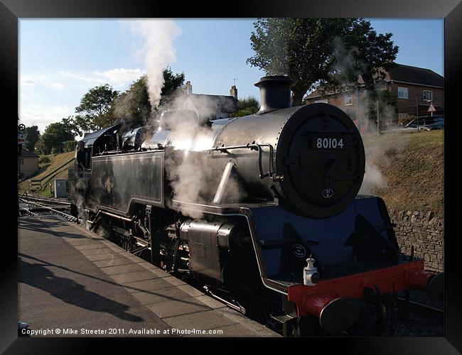 Steam at Swanage Framed Print by Mike Streeter