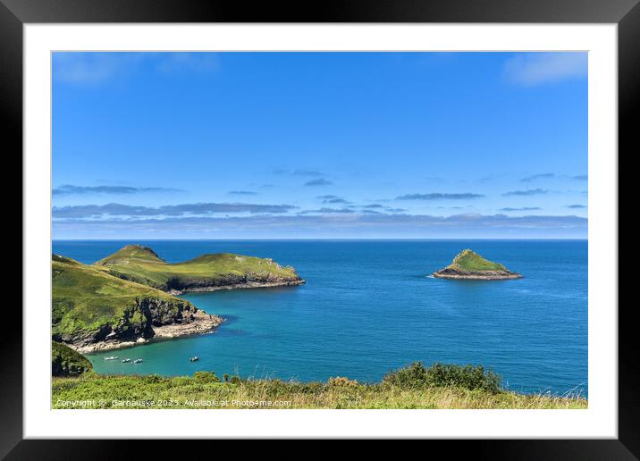 The Mouls near to the Rumps, Cornwall Framed Mounted Print by  Garbauske