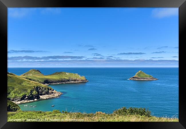 The Mouls near to the Rumps, Cornwall Framed Print by  Garbauske