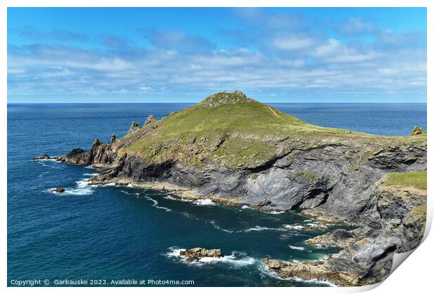 The Rumps, Pentire head, Cornwall Print by  Garbauske