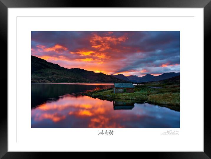 Loch Arklet Framed Mounted Print by JC studios LRPS ARPS