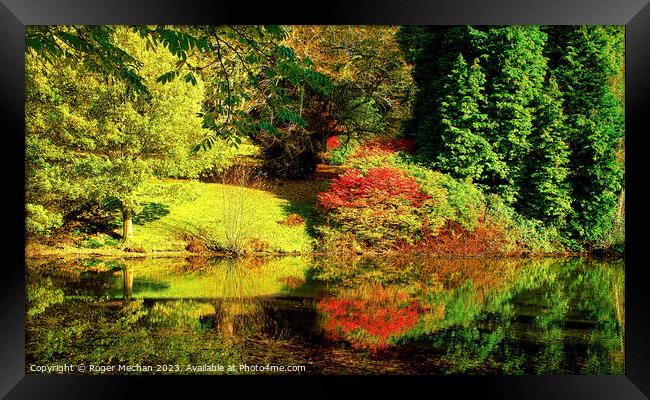 Relections of Autumn Framed Print by Roger Mechan