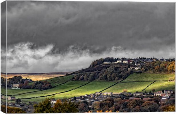 Storm Clouds over Warley Town Canvas Print by Glen Allen