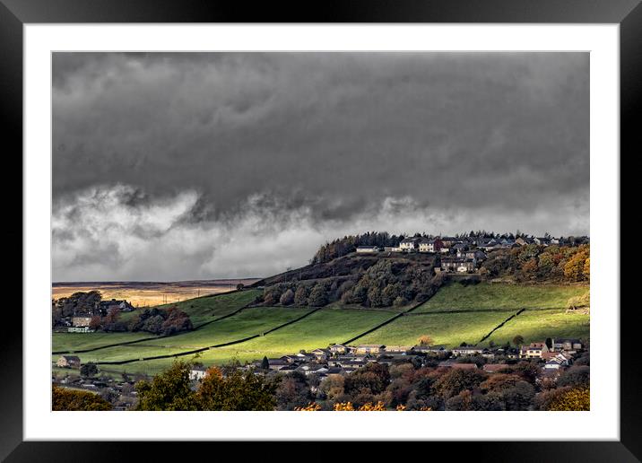 Storm Clouds over Warley Town Framed Mounted Print by Glen Allen