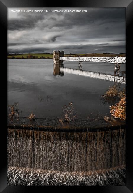 Reservoir at dusk  Framed Print by Aimie Burley