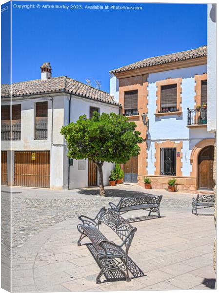 Spanish square  Canvas Print by Aimie Burley